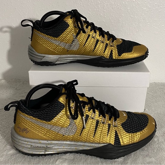 Nike Marshawn Lynch x Lunar TR1 “Beast Mode” Size 8.5 Gold/Black - Picture 3 of 15